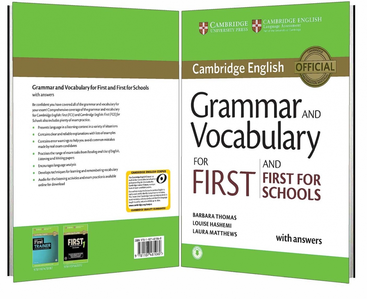 کتاب Grammar and Vocabulary for First and First for School