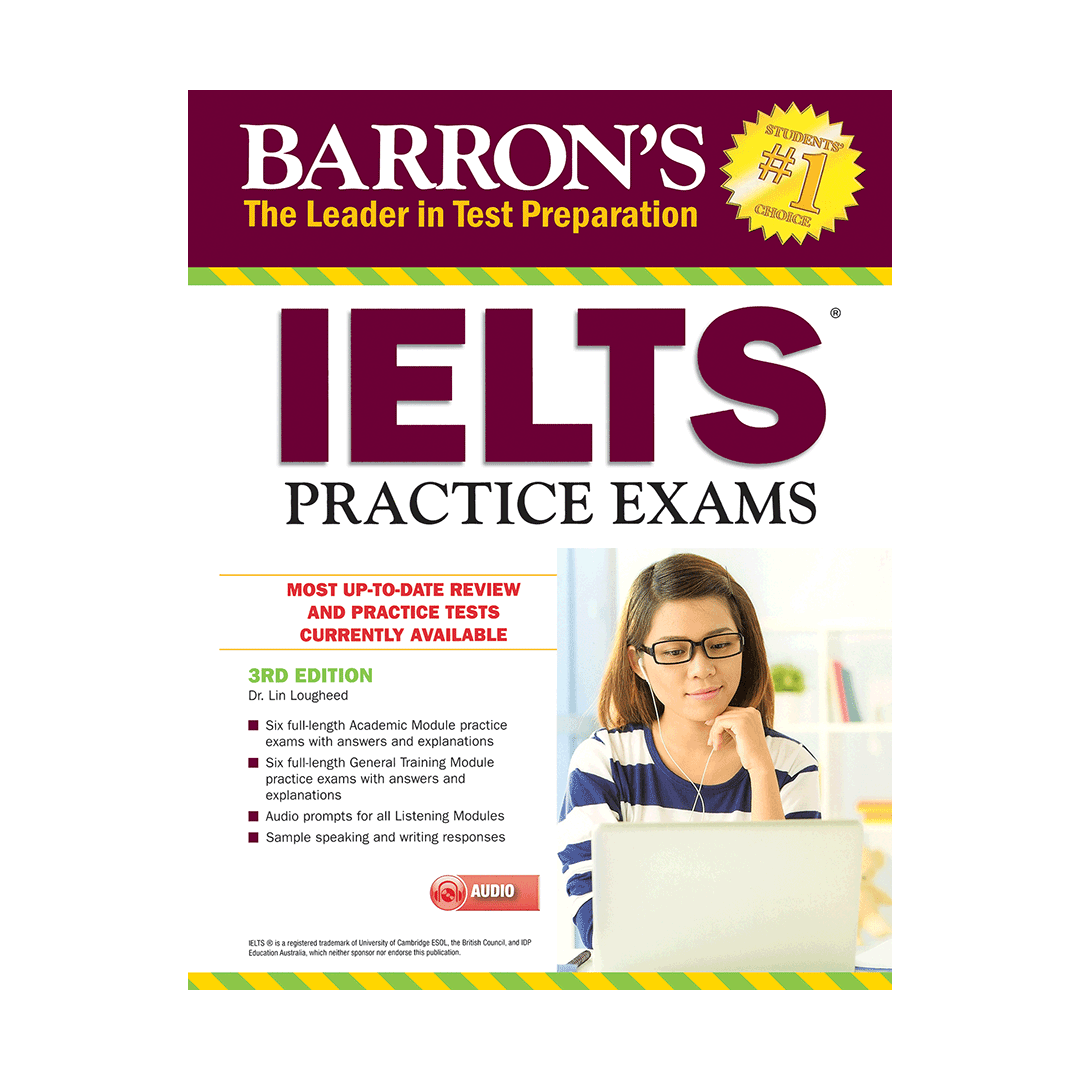 کتاب Barrons IELTS Practice Exams 3rd