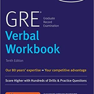 GRE Verbal Workbook: Score Higher with Hundreds of Drills & Practice Questions (Kaplan Test Prep) Tenth Edition