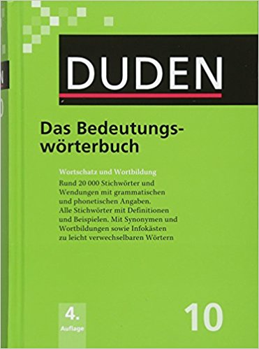 کتاب Duden 10. Das Bedeutungswörterbuch