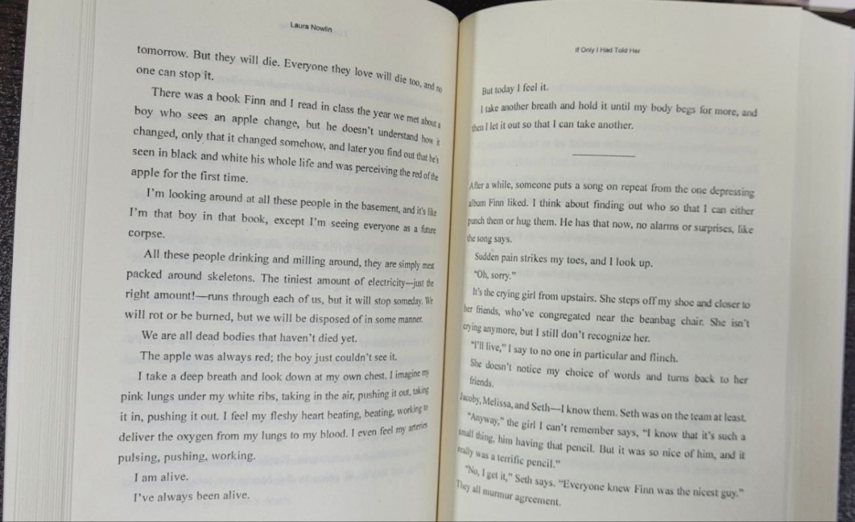 کتاب If Only I Had Told Her by Laura Nowlin