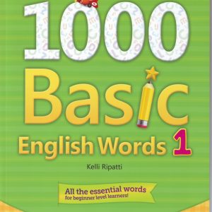 کتاب 1000 بیسیک انگلیش ورد 1000 Basic English Words 1, All the Essential Words for Beginner Level Learners (w/Audio CD)