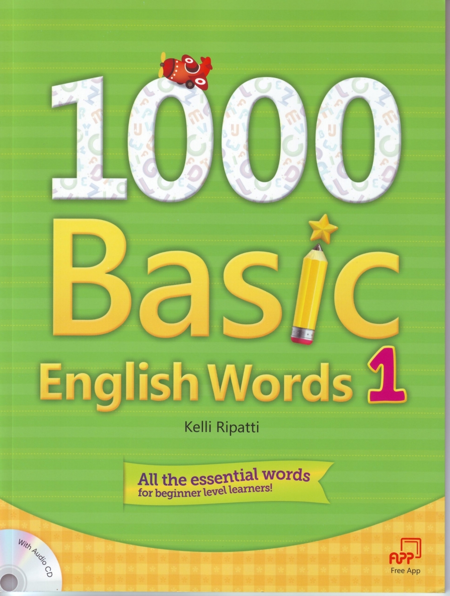 کتاب 1000 بیسیک انگلیش ورد 1000 Basic English Words 1, All the Essential Words for Beginner Level Learners (w/Audio CD)