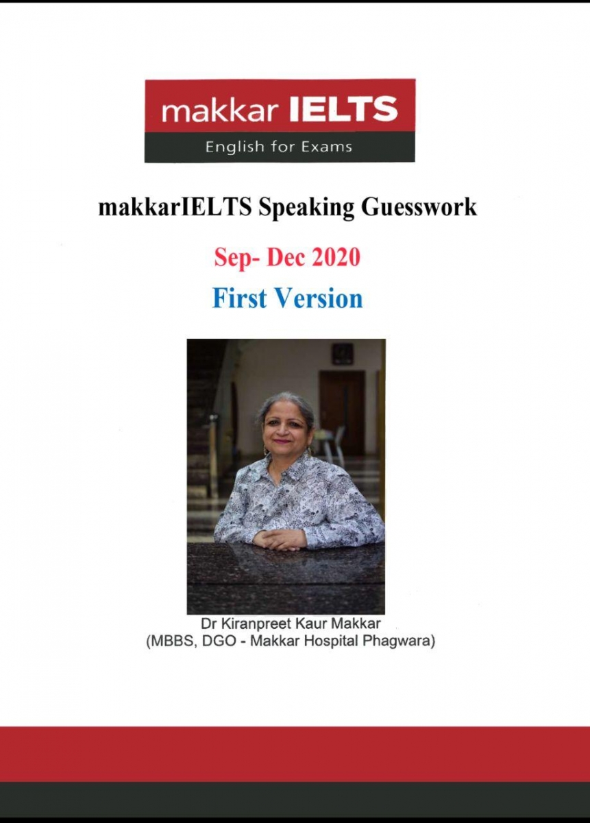 کتاب Makkar IELTS Speaking Guesswork Sep - Dec 2020