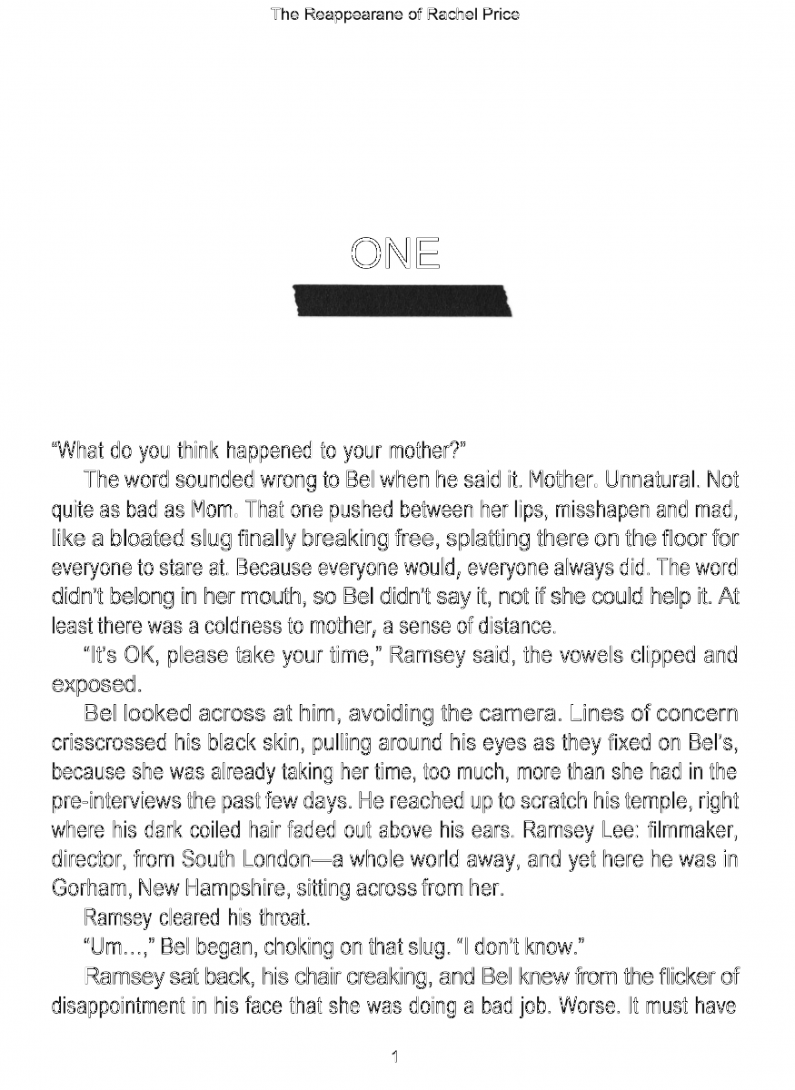 کتاب The Reappearance of Rachel Price by Holly Jackson