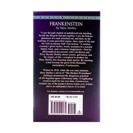 کتاب Frankenstein by Mary Shelley جلد نرم