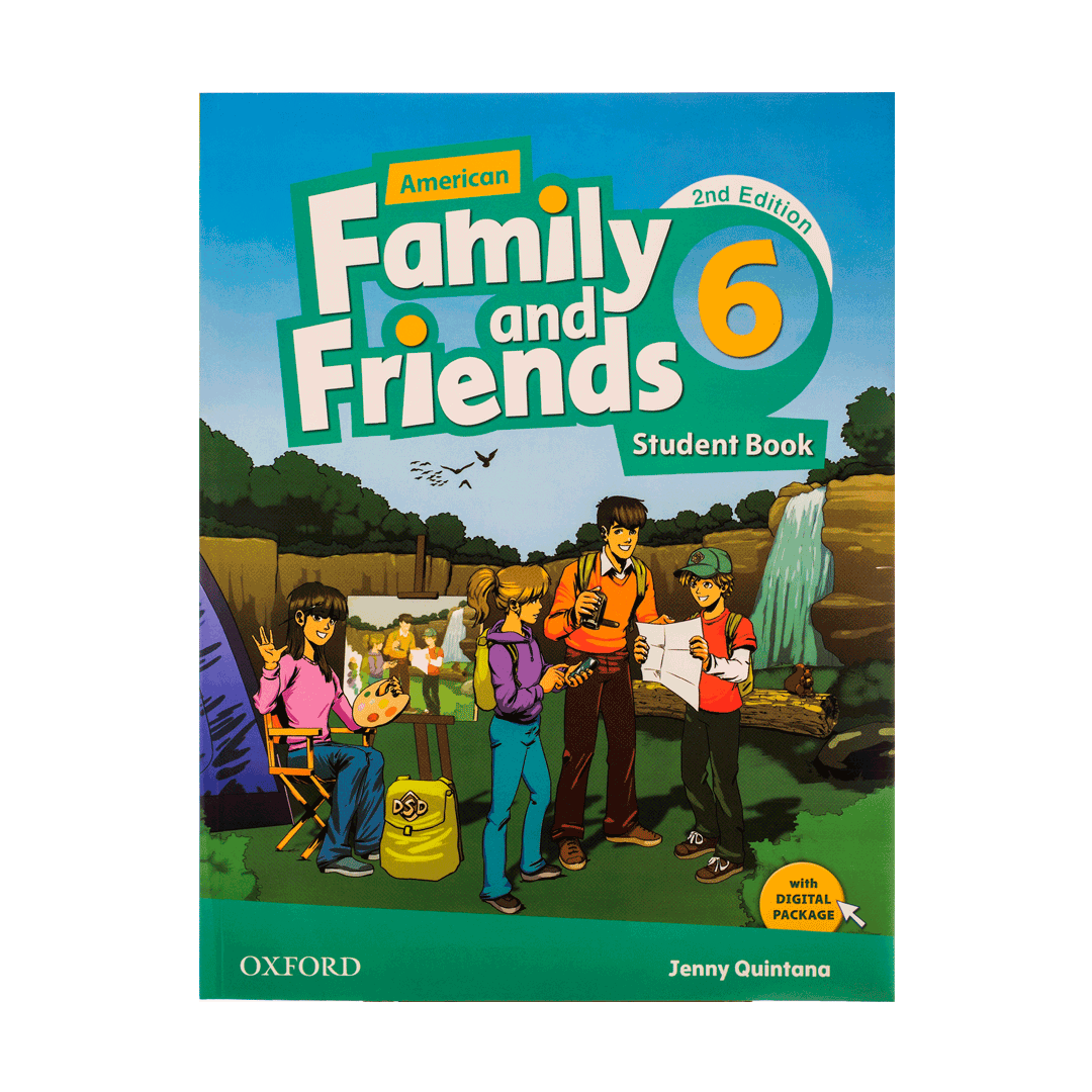 کتاب زبان کودکان امریکن فمیلی اند فرندز 6 ویرایش دوم American Family and Friends 6 (2nd) SB+WB