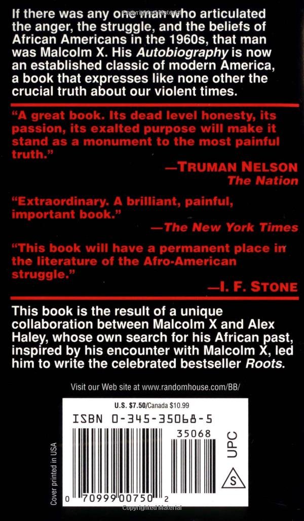 کتاب THE AUTOBIOGRAPHY OF MALCOLM X