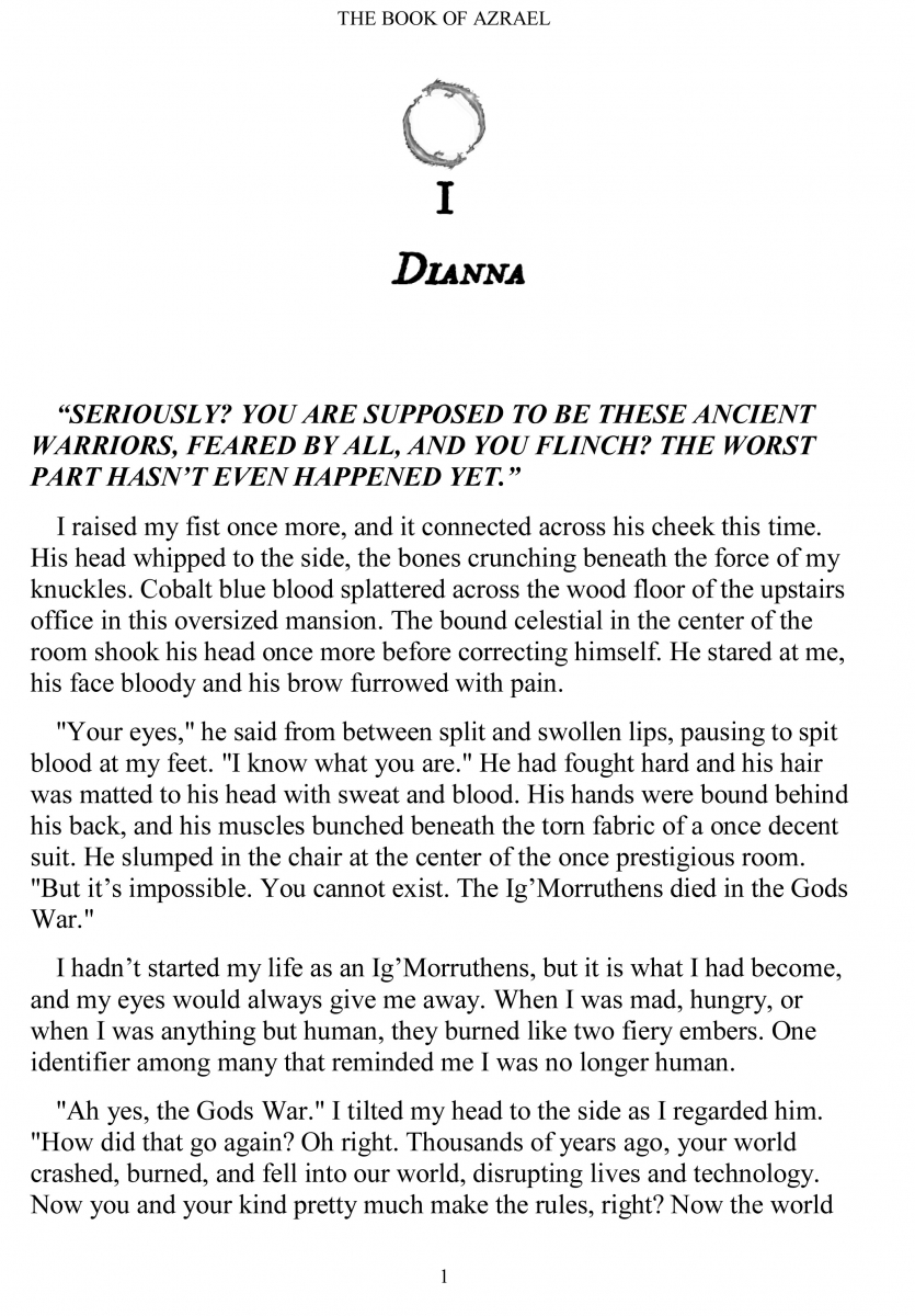 کتاب The Book of Azrael: 1 (Gods & Monsters) by Amber Nicole