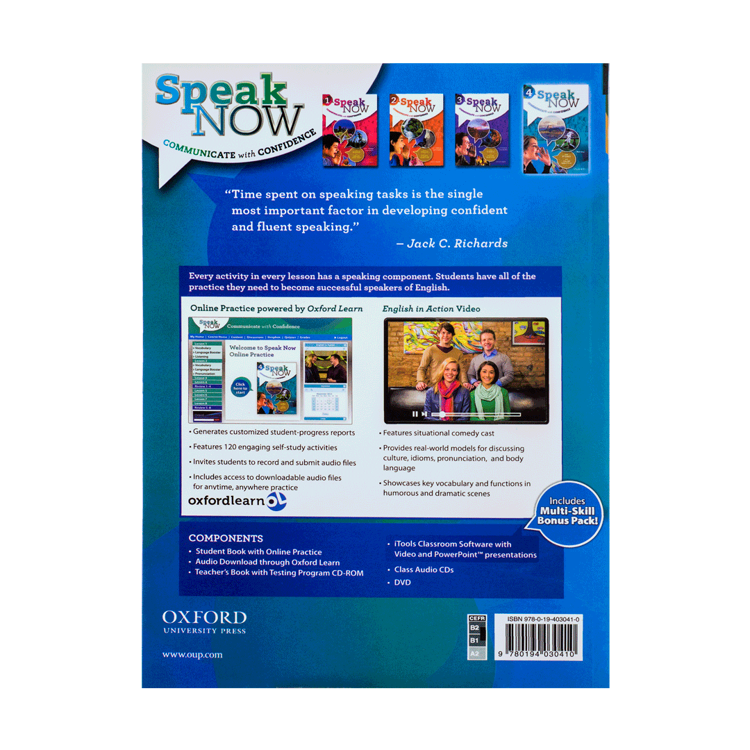 کتاب اسپیک نو 4 Speak Now 4 (S+W)