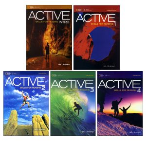 کتاب Active skills for reading 3rd Editionدور کامل 5 جلدی قطع وزیری