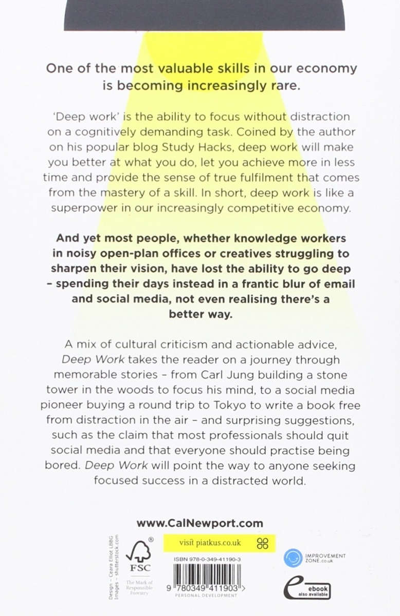 کتاب Deep Work by Cal Newport