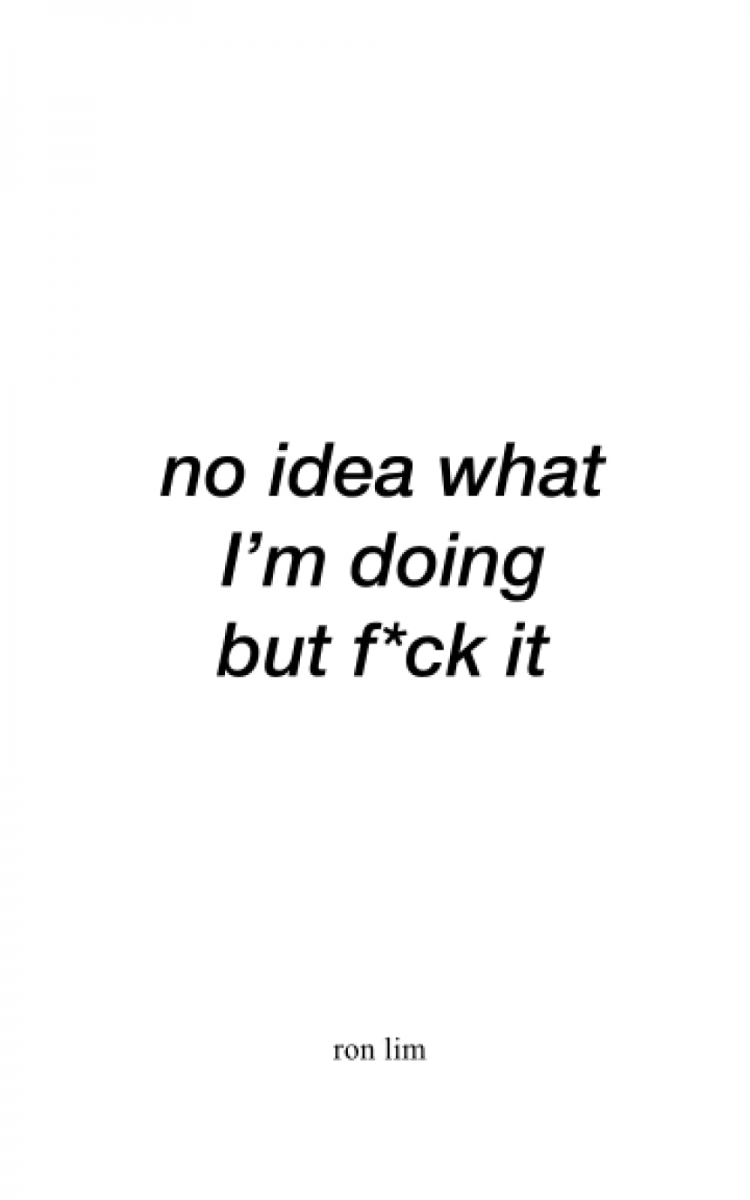 کتاب no idea what I'm doing but f*ck it by Ron Lim
