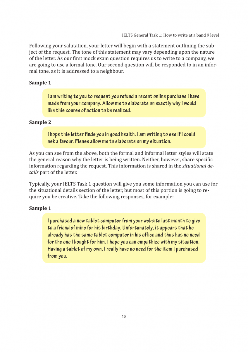کتاب IELTS General Task 1: How to write at a band 9 level