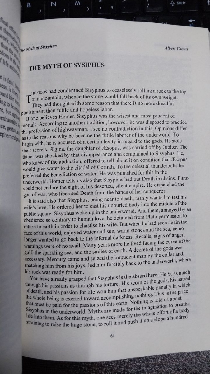 کتاب The Myth of Sisyphus: And Other Essays by Albert Camus