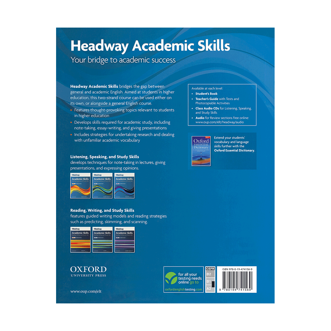 کتاب هدوی آکادمیک اسکیلز Headway Academic Skills 1 Listening and Speaking