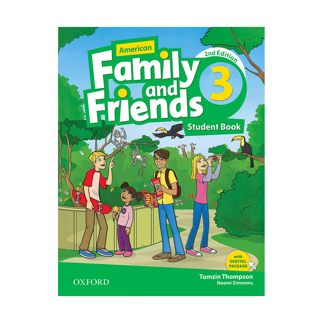 کتاب زبان کودکان امریکن فمیلی اند فرندز 3 ویرایش دوم American Family and Friends 3 (2nd) SB+WB وزیری