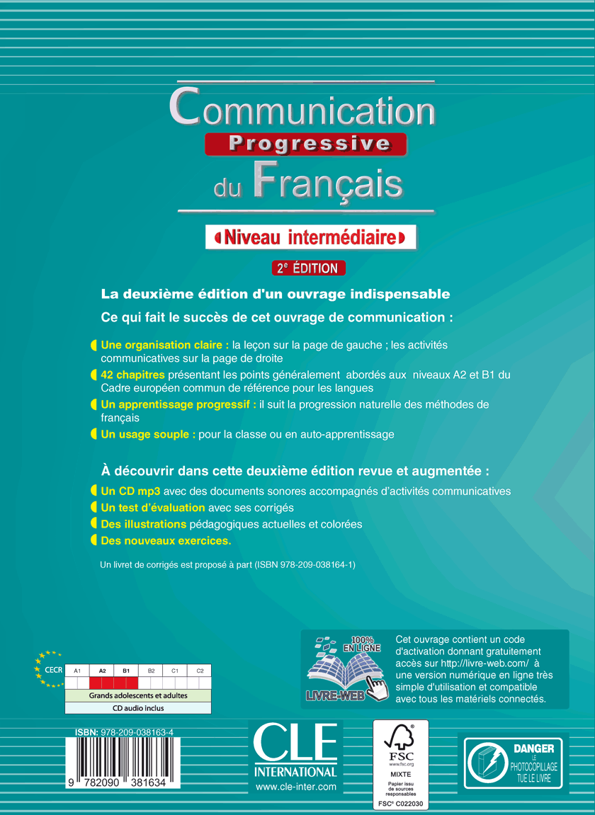 Communication progressive - intermediaire + CD - 2eme edition سیاه و سفید