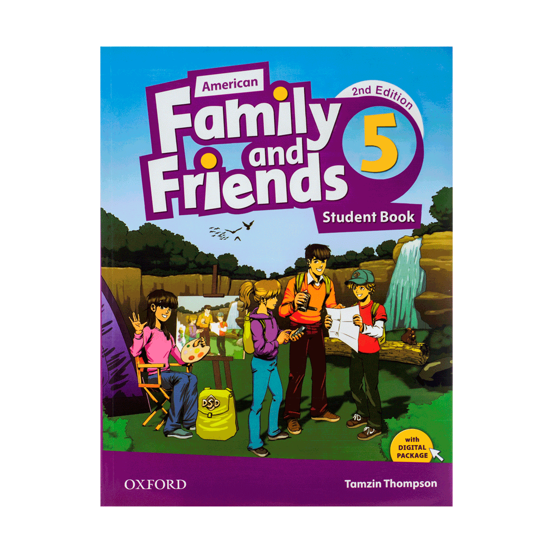 کتاب زبان کودکان امریکن فمیلی اند فرندز 5 ویرایش دوم American Family and Friends 5 (2nd) SB+WB