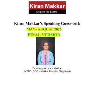 کتاب KIRAN MAKKAR SPEAKING GUESSWORK IELTS MAY-AUG 2025