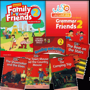 پک کامل کتاب زبان کودکان امریکن فمیلی اند فرندز 2 ویرایش دوم American Family and Friends 2 (2nd) پک کامل فمیلی