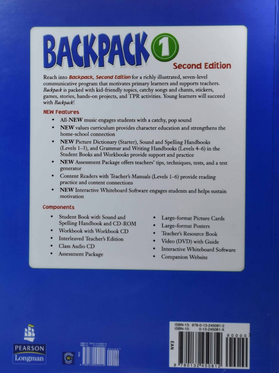 کتاب بک پک 1 Backpack 1 (SB+WB)