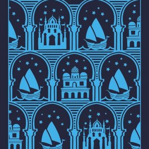 کتاب tales from 1001 nights translated by Malcom Lyons Ursula Lynos جلد پارچه ای