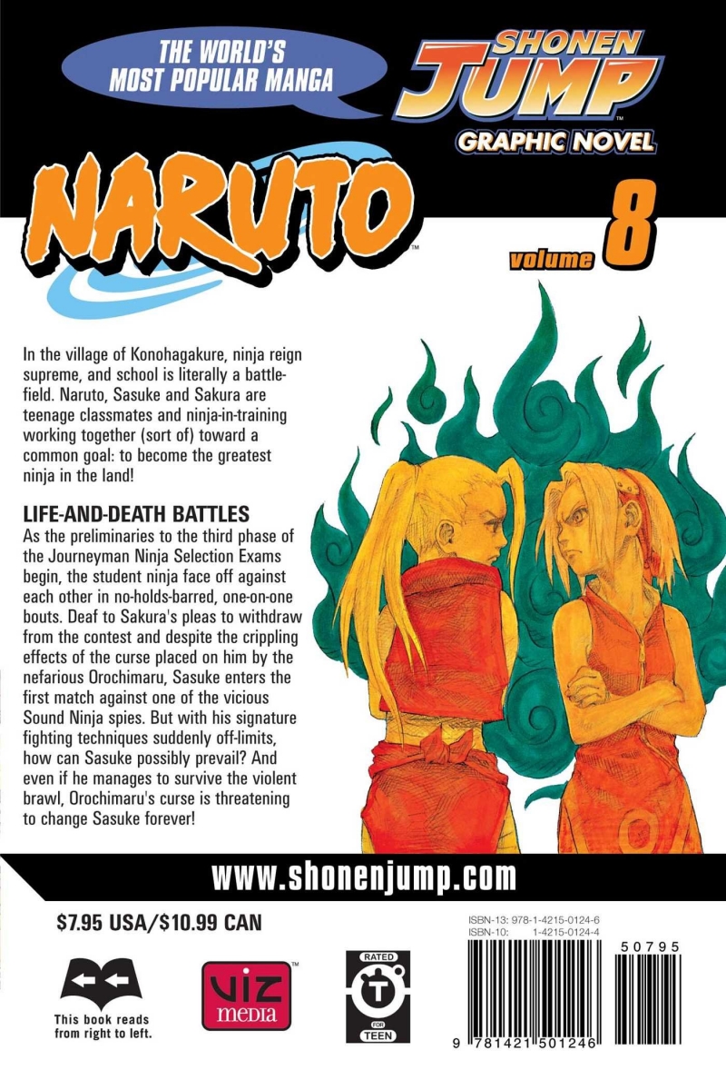 Naruto Vol. 8 by Masashi Kishimoto