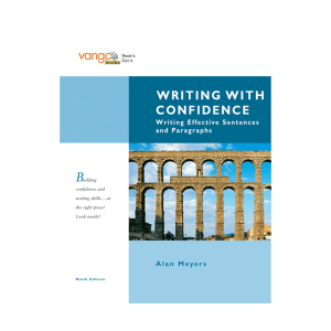 کتاب Writing with Confidence Writing Effective Sentences and Paragraphs 9th