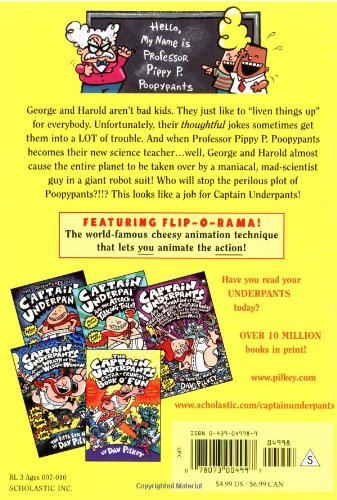 کتاب Captain Underpants and the Perilous Plot of Professor Poopypants (Captain Underpants 4)