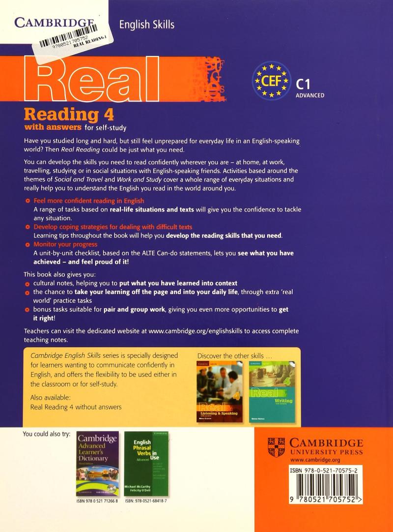 کتاب cambridge english skills real reading 4