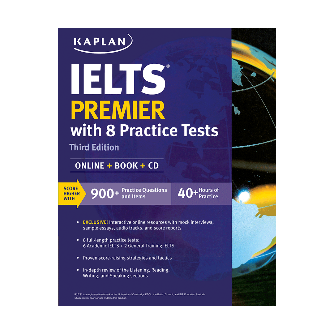 Kaplan IELTS Premier with 8 Practice Tests 3rd+CD