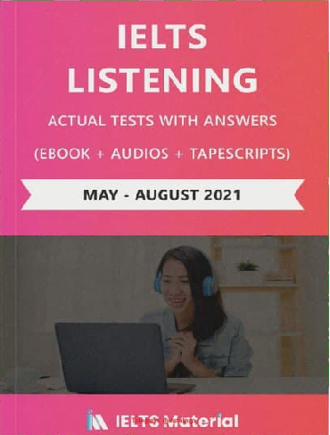 کتاب IELTS listening Actual test 2021 May - August
